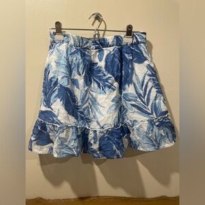 CHRISTIAN SIRIANO Blue and White SKIRT SIZE LARGE
